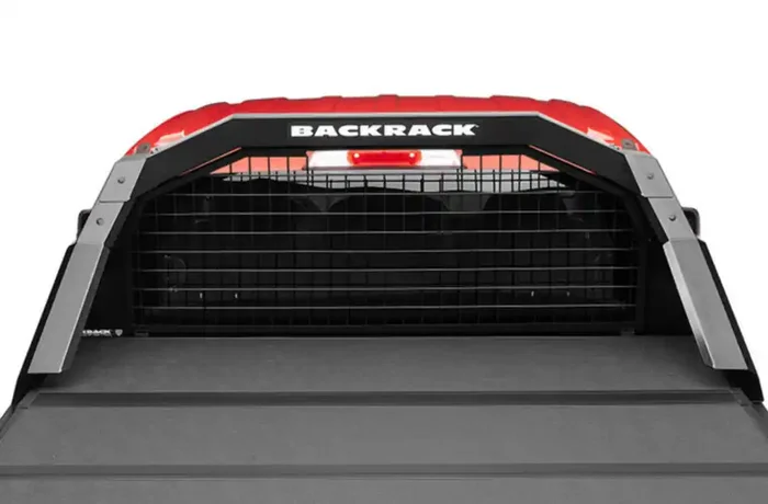 BACKRACK CAB SAFETY SCREEN EXCLUSIVE TO TRACE RACK 19-22 CHEV SILV/GMC SRA 1500 SC9002
