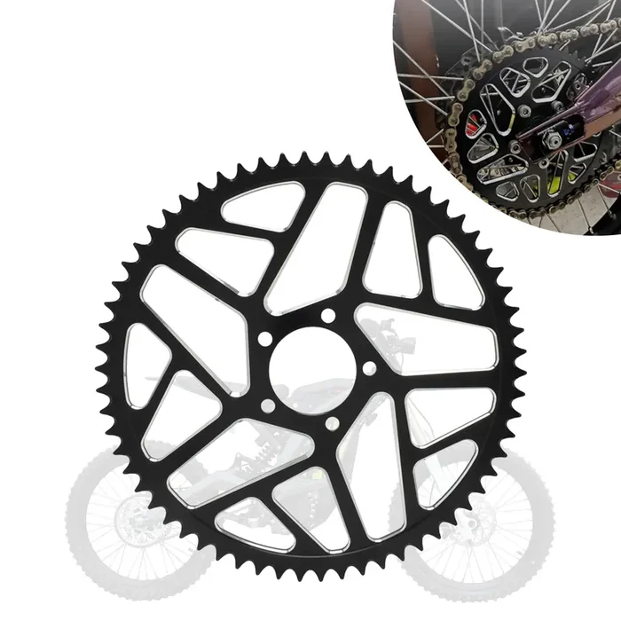 Baouff Sprocket For Surron,54T Chain Sprocket For Electric Dirt Bike Sur Ron Light Bee S/Light Bee X/X160/X260/Talaria Sting Mx3/Talaria Sting R Mx4 – Black