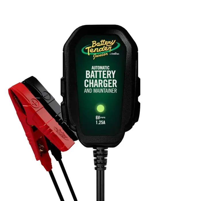 Battery Tender Junior 6V, 1.25 Amp Battery Charger And Maintainer Fully Automatic 6V Automotive Battery Charger For Cars, Motorcycle, Atvs, And More – 022-0196