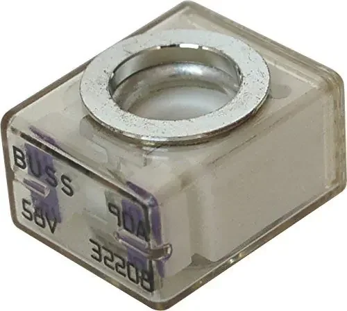 Bay Marine Supply – 90A Marine Rated Battery Fuse – Genuine Bussmann (Mrbf Terminal Fuse Only) – 58V Dc Maximum Ip66