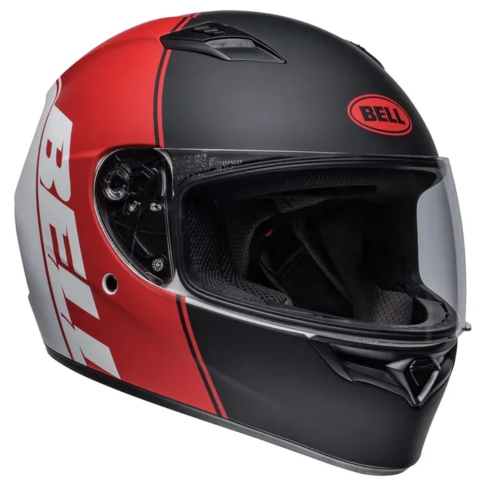 Bell Qualifier Full-Face Motorcycle Helmet (Ascent Matte Black/Red/White – Small)