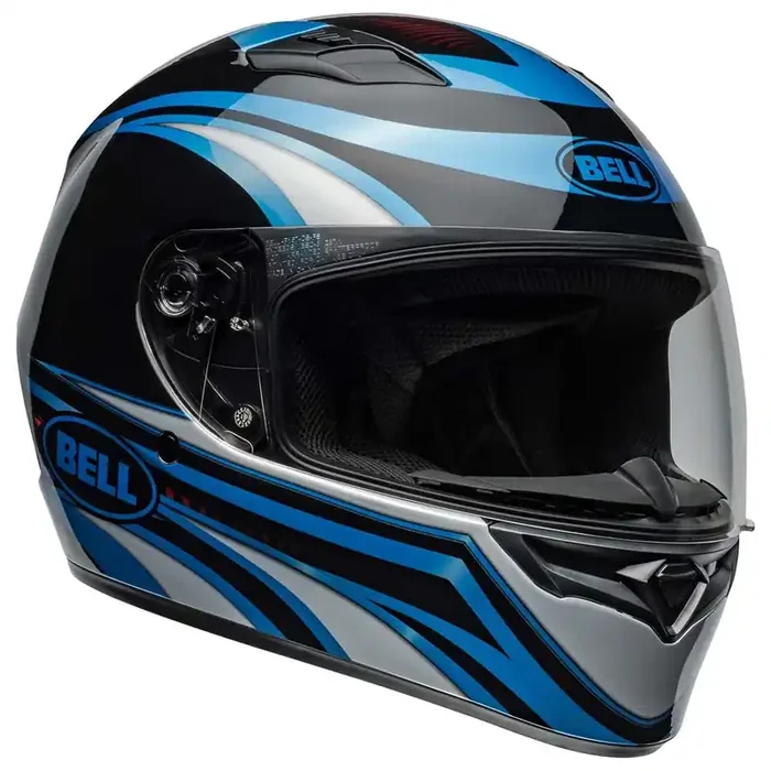 Bell Qualifier Full-Face Motorcycle Helmet (Gloss Conduit Blue/Black – 2X-Large)