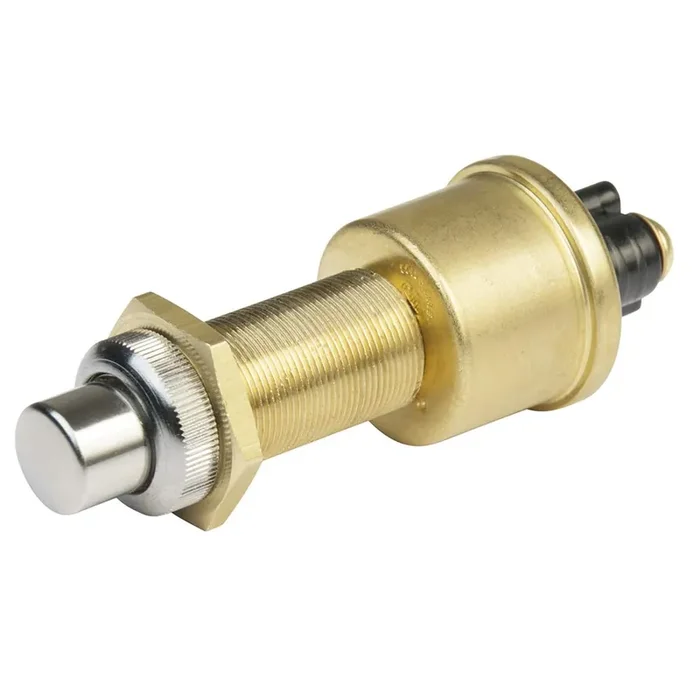 Bep 1001504, 2 Position Spst Heavy-Duty Push Button Switch, Off/(On) (Pack Of 15 Pcs)