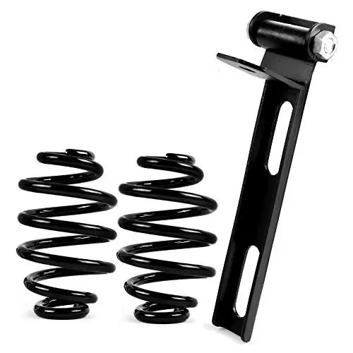 Black Solo Seat Springs 3‘ For Harley & Custom Satin Black Barrel Springs