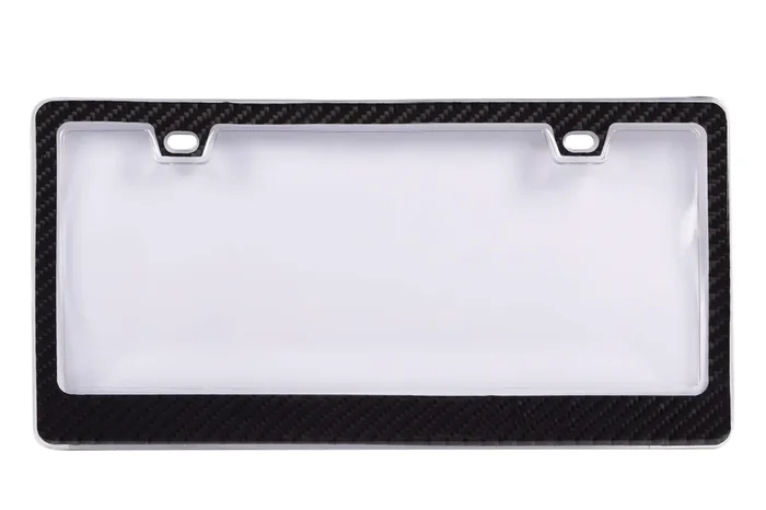 Blvd-Lpf Obey Your Luxury Genuine 100% Carbon Fiber License Plate Frame Tag Cover 3K With Clear Cover 2 In 1 Real Carbon Fiber And Unbreakable Cover Patent