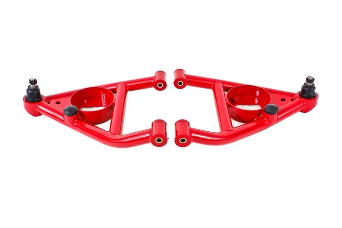 BMR AA006R Red A-Arms, Lower, DOM, Non-Adj, Poly Bushings, Front Bump Stops 1st Gen F-Body 1967 – 1969 Chevrolet, Pontiac