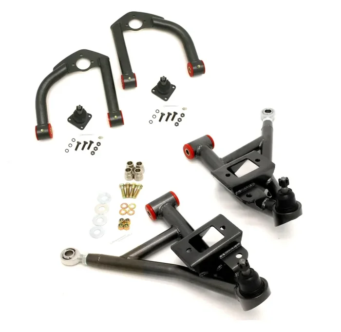 BMR AA032H Black A-Arm Kit, Upper (AA001H) and Lower (AA002H) 4th Gen F-Body 1993 – 2002 Chevrolet, Pontiac