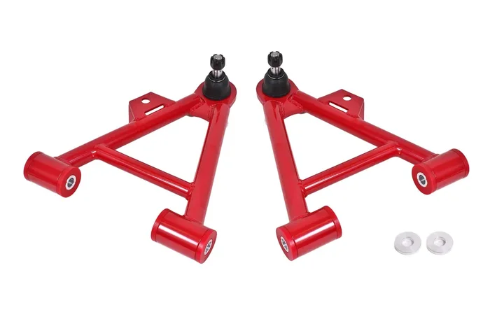 BMR AA035R Red A-Arms, Lower, Coilover, Non-Adjust, Poly, Std Ball Joint Fox 1979 – 1993 Ford