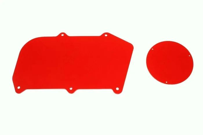 BMR FP005R Red Heater Delete Panel, Aluminum, Non-A/C Vehicles Only A-Body 1964 – 1972 Buick, Chevy, Oldsmobile, Pontiac