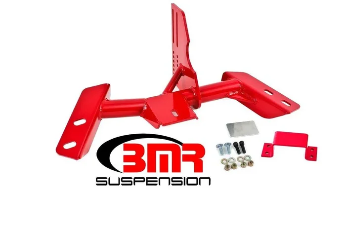 BMR TCC017R 1984-1992 3rd Gen F-Body Torque Arm Relocation Crossmember, TH700R4 / 4L60 (Red)