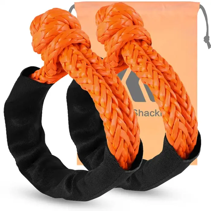 Bneen Soft Shackle, 1/2‘‘ X 24‘‘ Light Weight Soft Shackle (56,000 Lbs Breaking Strength) With Extra Sleeves For Sailing Suv Off