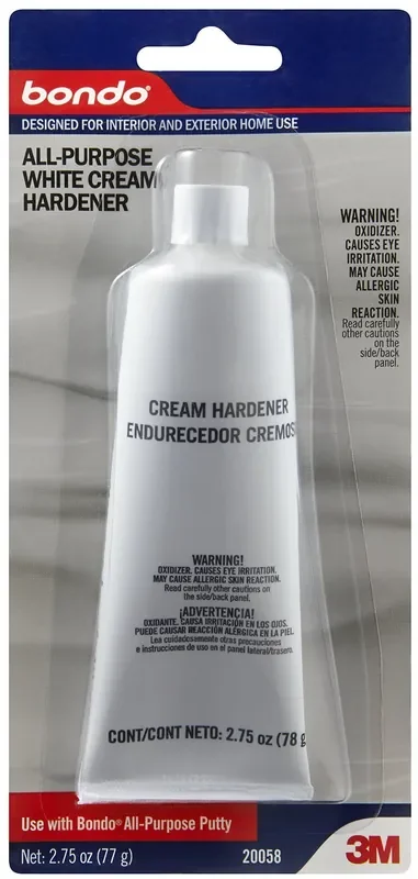 Bondo All-Purpose White Cream Hardener, Designed For Interior & Exterior Home Use, 2.75 Ounces