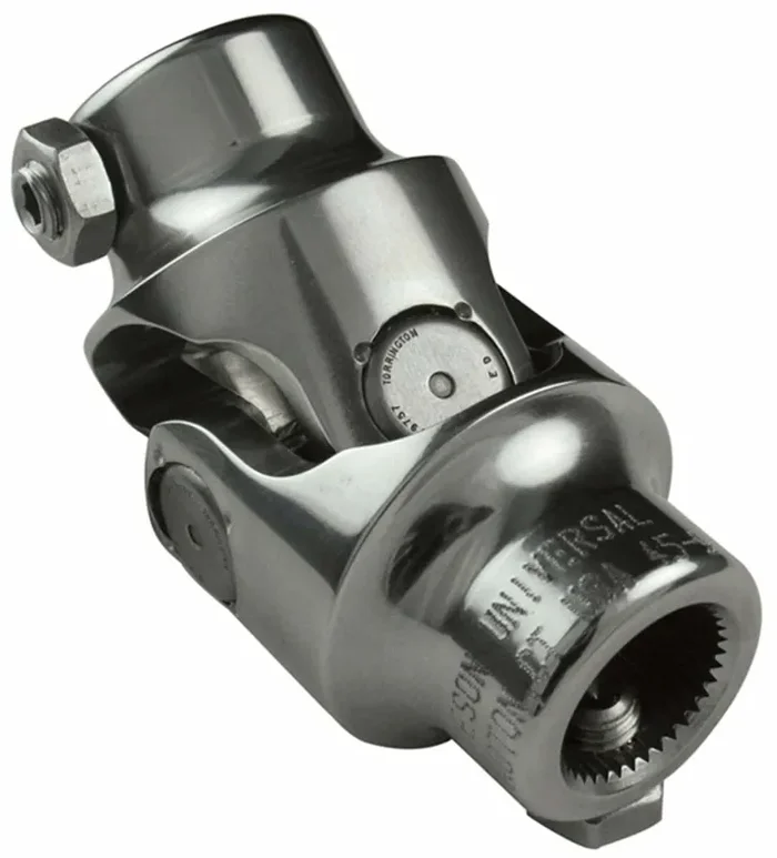 Borgeson Steering U-Joint Polished Stainless 5/8-36 X 3/4 Smooth Bore 121864