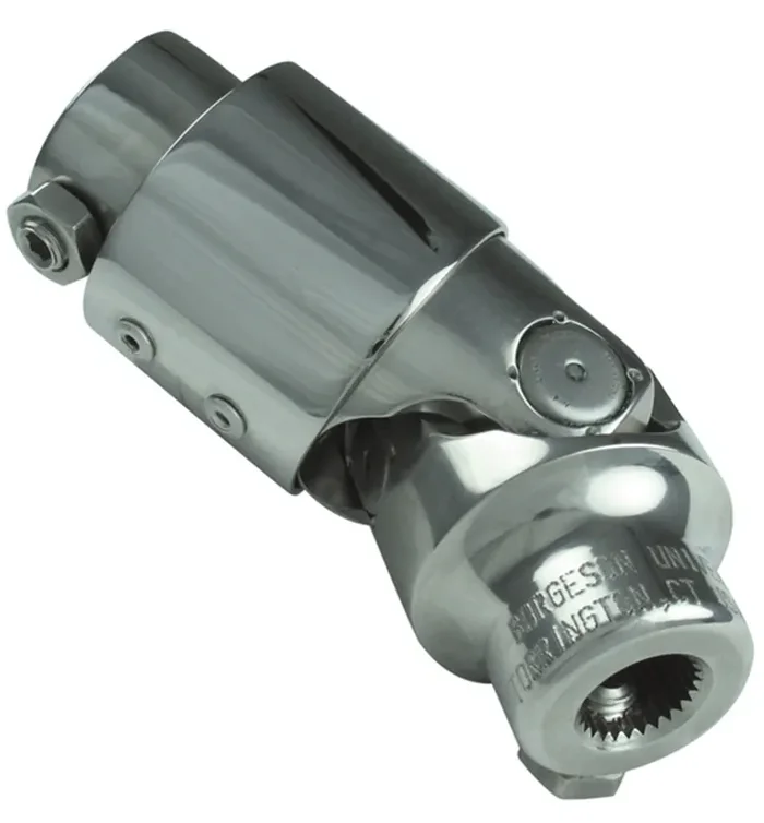 Borgeson Steering U-Joint/Vibration Damper Polished Stainless 3/4-36 X 3/4-36 163434