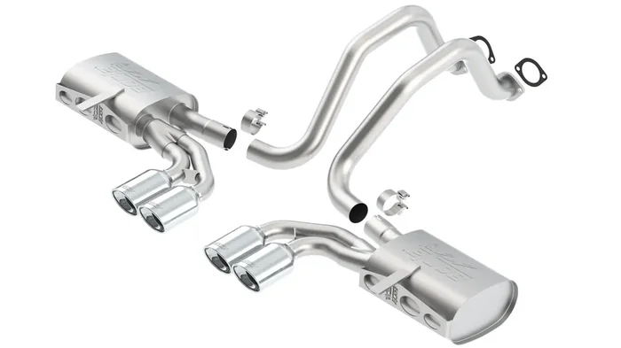 Borla 140428 Cat-Back Perf. Exh. Sys. For ‘97-‘04 Chevrolet Corvette (C5) V8 & Corvette Z06 (C5) V8 T-304 Stainless Steel Atak D