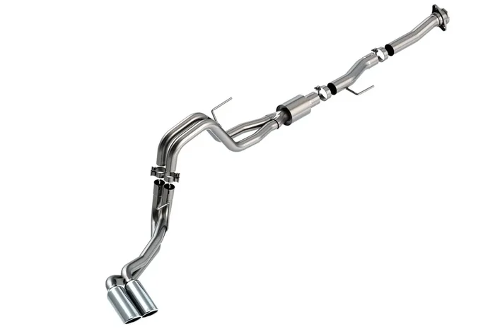 Borla 140877 Cat-Back Perf. Exhaust Sys. For 2021-2023 Ford F-150 5.0L V8 Auto. Trans. 2 & 4 Wheel Drive Reg. Cab (6‘ 7‘‘) Bed E