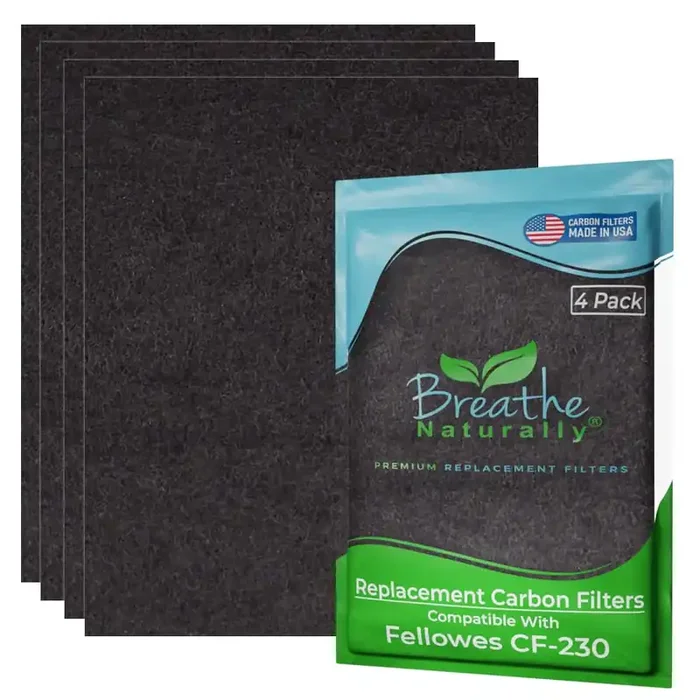 Breathe Naturally – Replacement Cf-230 Carbon Filter For Fellowes Air Purifier – Air Purifier Filter Replacement – Measured To F
