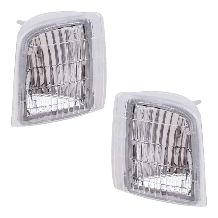 Brock Replacement Driver And Passenger Set Park Signal Cornering Lights Compatible With 1995-2005 Astro Safari Van 16524075 1652