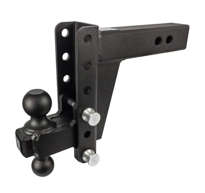 Bulletproof Hitches 2.5‘‘ Adjustable Heavy Duty Trailer Hitch (22,000Lb Rating) – 6‘‘ Drop/Rise Trailer Hitch With 2‘‘ & 2-5/16‘