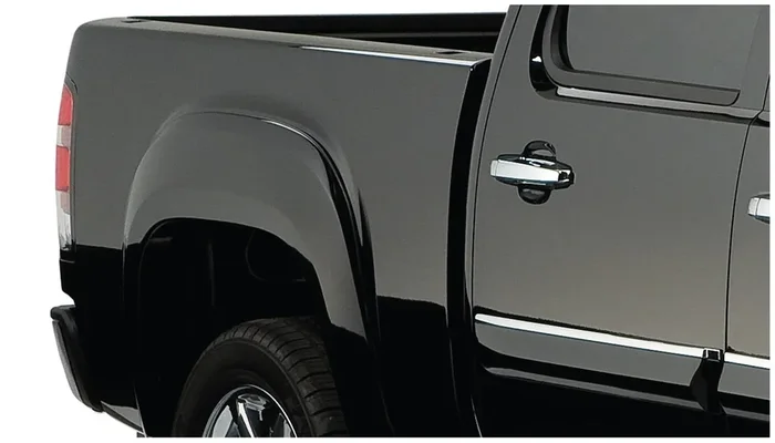 Bushwacker 40084-02 Black Oe-Style Smooth Finish Rear Fender Flares For 2007-2013 Gmc Sierra 1500 Fits 69.3 In. Bed