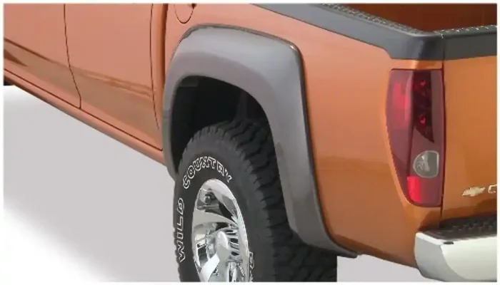 Bushwacker Extend-A-Fender Extended Rear Fender Flares 2-Piece Set, Black, Smooth Finish 41028-02 Fits 2004-2012 Chevrolet