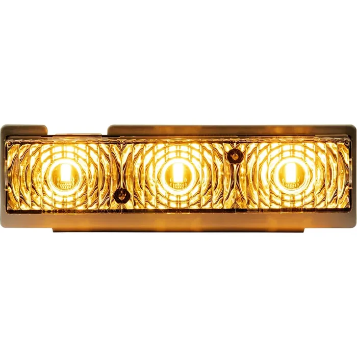 Buyers Products – 3024631 Middle Strobe Reflector With 3 Led, Amber