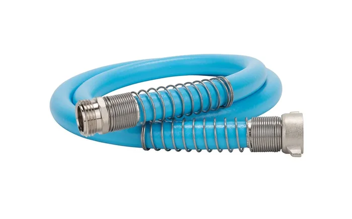 Camco Evoflex 4-Ft Water Hose – Rv Drinking Water Hose Contains No Lead, No Bpa & No Phthalate – Flexible Design W/Stainless Ste