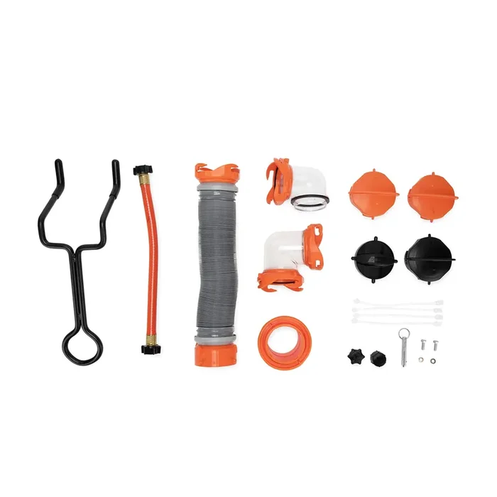 Camco Rhino Rv Tote Tank Accessory Kit – Features Assortment Of Rhino Tote Tank Accessories – Includes Steel Tow Adapter, 3-Foot