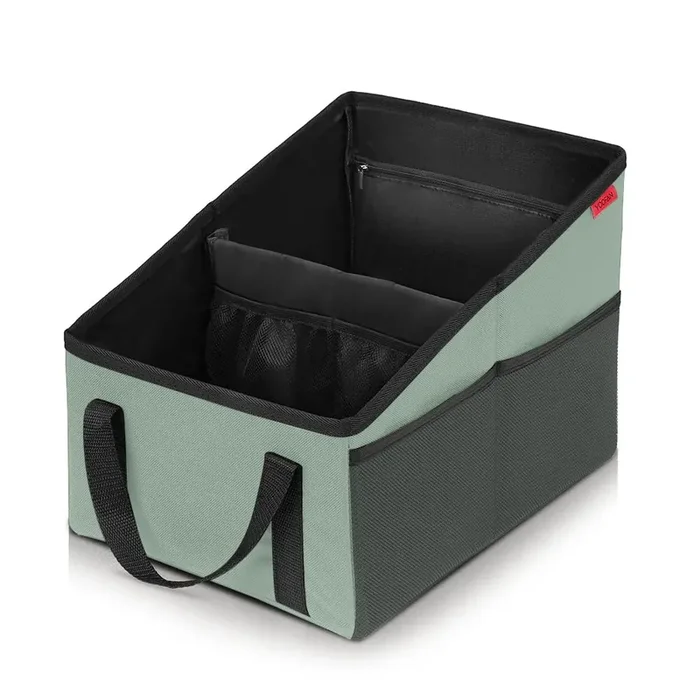 Car Seat Organizer – Passenger Seat Organizer, Collapsible Small Car Seat Storage Organizer For Console Front Or Back, Automotiv