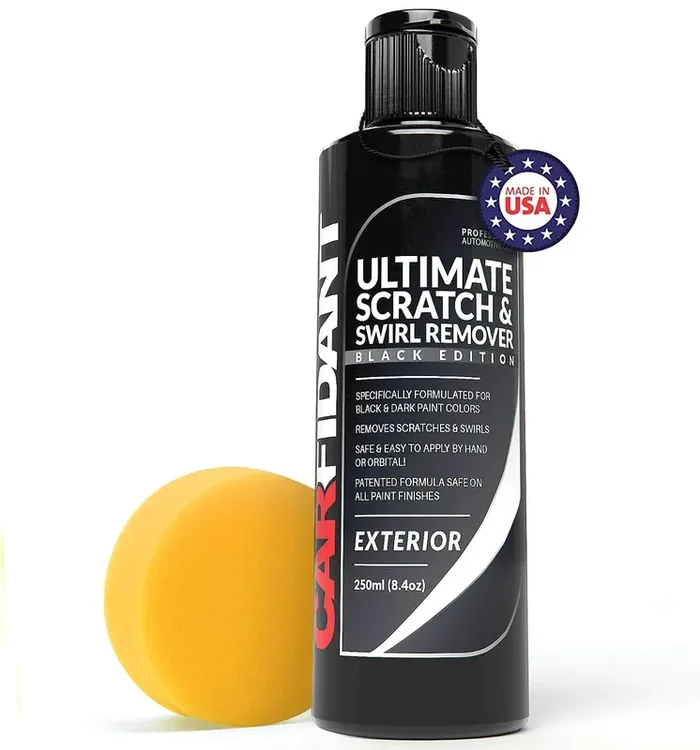 Carfidant Black Car Scratch Remover – 250ml Ultimate Swirl Polish & Paint Restorer for Dark Paints, Repairs Scratches & Water Spots