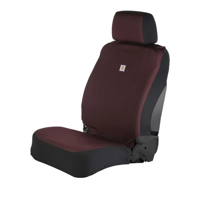 Carhartt Universal Nylon Duck Canvas Fitted Bucket Seat Covers, Durable Seat Protection With Rain Defender, Port