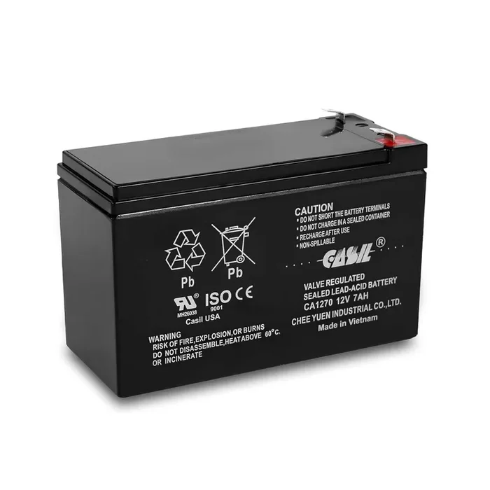 Casil Ca1270 12V 7Ah Battery For Alarm System – First Alert Adt Battery Replacement, High Capacity Lead Acid Alarm Battery, Idea