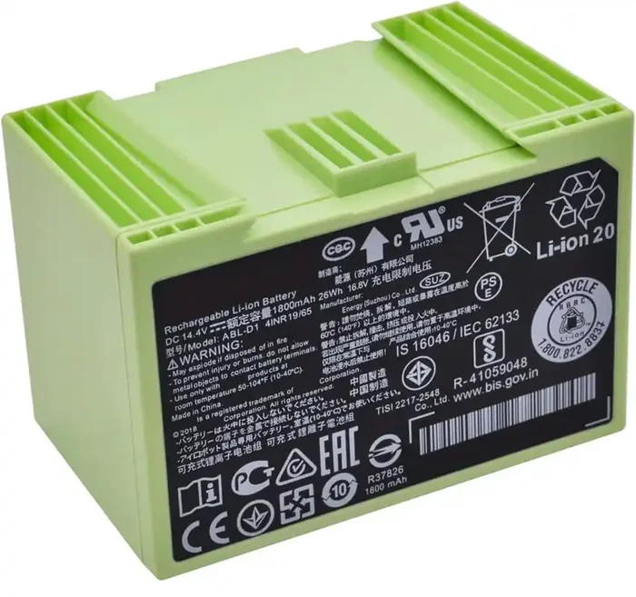 caSino187 OEM Replacement Lithium Ion Battery for Roomba e5 e6 i1 i2 i3 i4 i5 i6 i7 i8 – Model 4624864