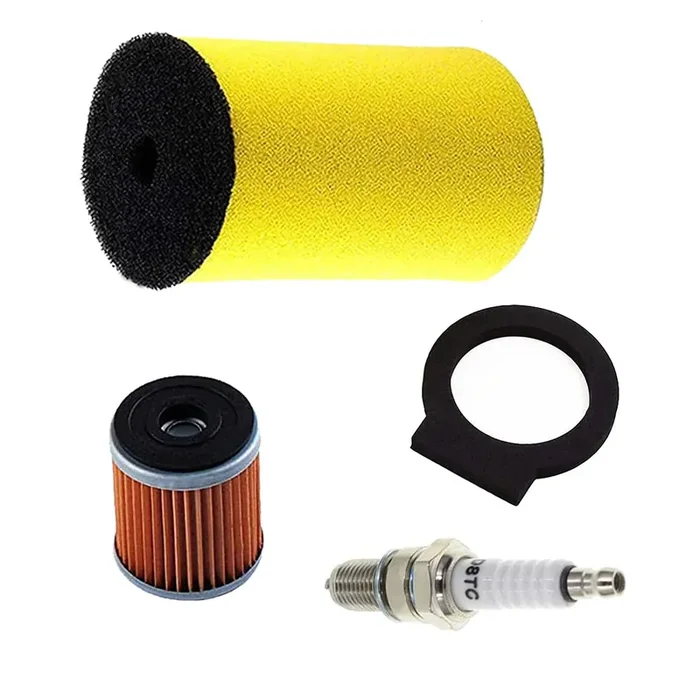 Cdzwj 1Yw-14451-00-00 Air Filter+Oil Filter+ Spark Plug Compatible With Yamaha Timberwolf 250 Yfb250Fw 1994-2000 4X4, Big Bear 350, Kodiak 400, Moto-4 Yfm250 Yfm350Er 1987-1995