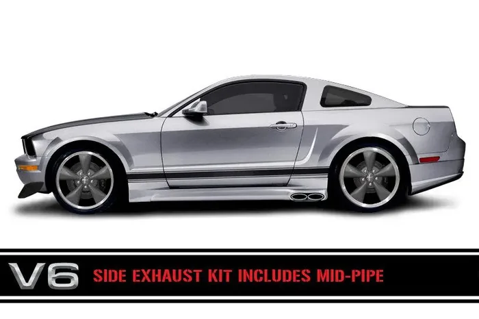 Cervinis 8037 05-09 Mustang V6 Side Exhaust Kit