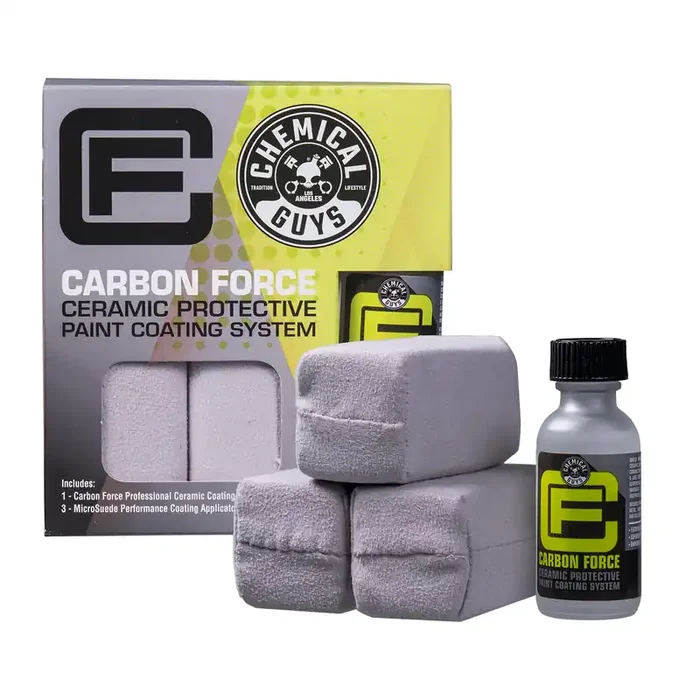 Chemical Guys Wac232 Carbon Force Ceramic Protective Paint Coating System, Includes 1 Carbon Force (1 Fl Oz), 3 Mircosuede Appli