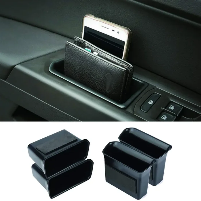 Citumo 4Pk Armrest Container Door Storage Organizer Box Tray Handle For Vw Volkswagen Atlas 2018-2022 Atlas Cross Sport (2 Front & 2 Rear)