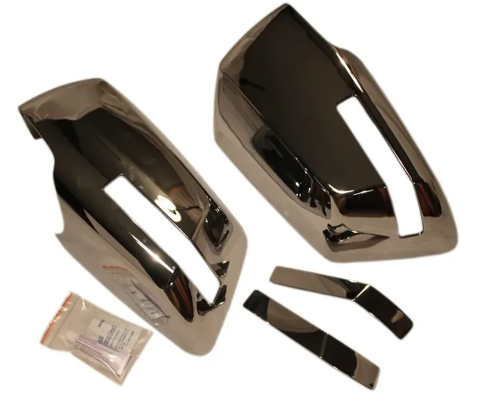 Coast To Coast International New Chrome Side Rear View Full Mirror Covers Trim Set For The Gmc Acadia, Outlook & Chevy Traverse