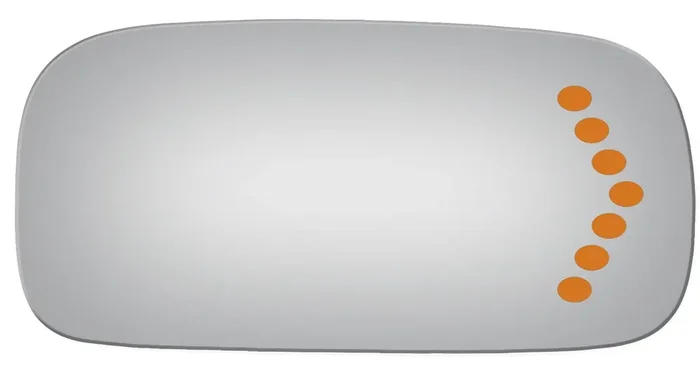 Convex Passenger With Signal Side Mirror Replacement Glass For 2006-2008 Cadillac Dts