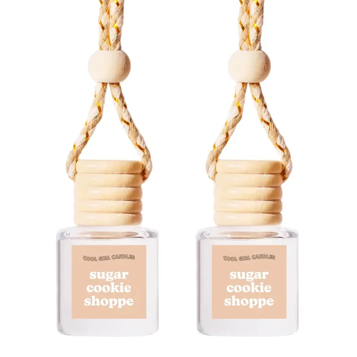 Coolgirlcandles Sugar Cookie Shoppe Car Hanging Fragrance Oil Diffuser Car Air Freshener Diffuser For Essential Oils, Scents Aro
