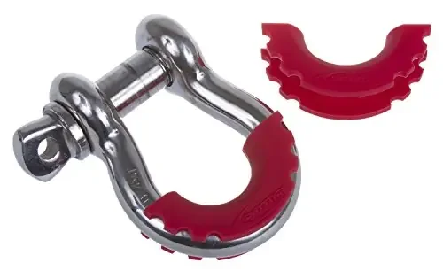 Daystar, Red D-Ring Shackle Isolator, Protect Your Bumper And Reduce Rattling, Ku70056Re, Made In America