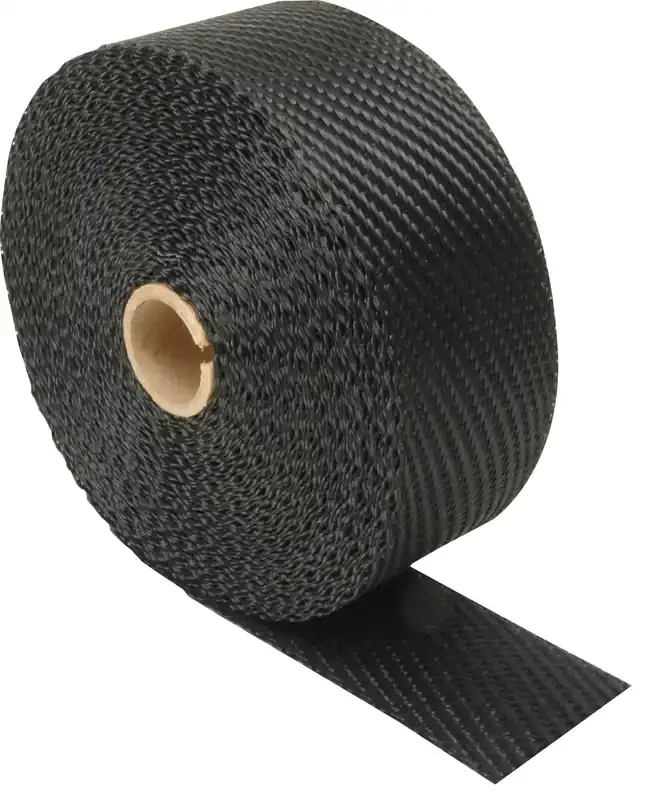 Design Engineering Black Titanium Exhaust Heat Wrap With Lava Rock Technology – 2‘ X 50‘ – Pliable Exhaust Wrap Tape For Exhaust Pipes, Withstands 1800°F Direct Heat & 2500°F Intermittent Heat