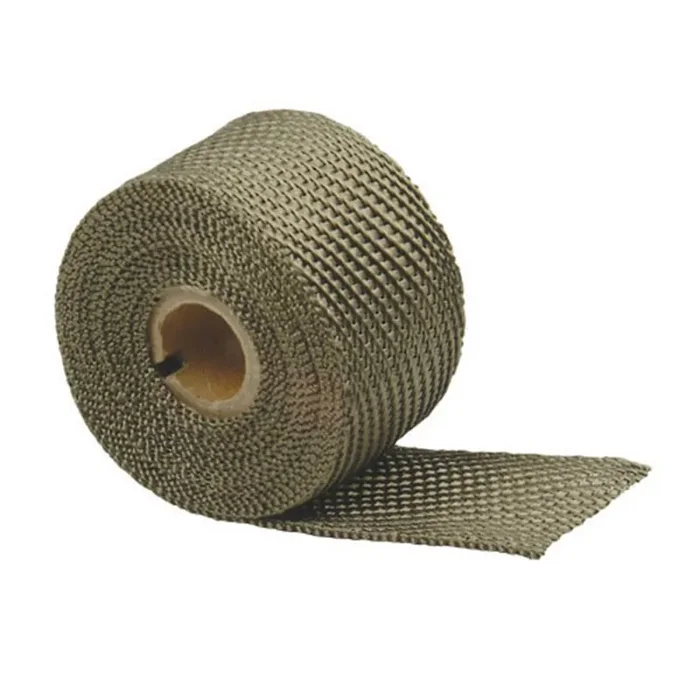 Design Engineering Titanium Exhaust Heat Wrap With Lava Rock Technology – 2‘‘ X 35‘ – Heat Wrap For Exhaust Pipes, Pliable Exhau