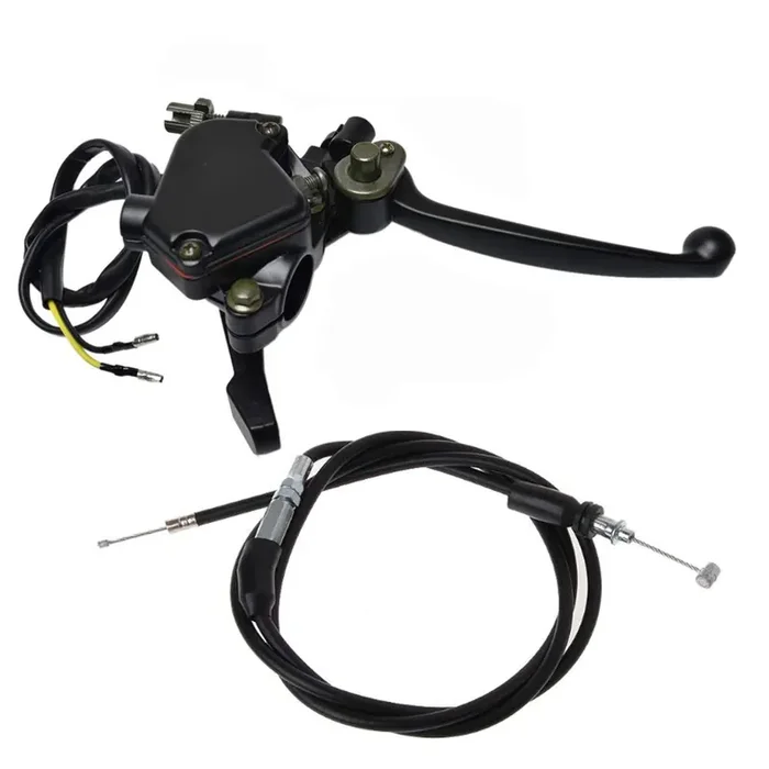 Dfuerdivn 7/8‘ 22Mm Thumb Throttle Cable With Dual Brake Lever Assembly For 50Cc 90Cc 150Cc 250Cc Atv Quad Roketa Taotao Sunl Kazuma Go Kart