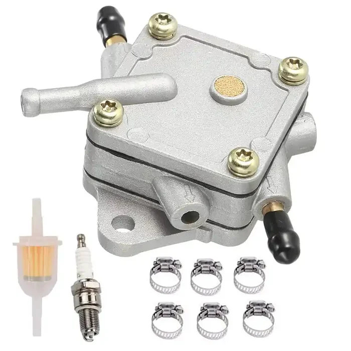 DFuerdivn G16 Fuel Pump for Yamaha G16 G20 G22 Golf Cart – 4 Cycle Engine, Includes Fuel Filter & Spark Plug Kit