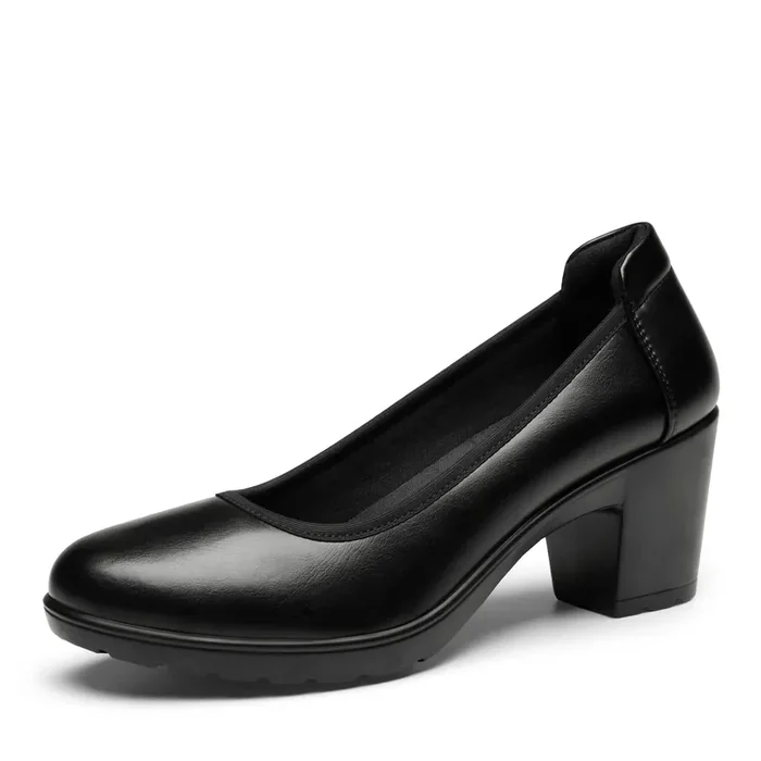 Dream Pairs Womens Sdpu2230W Edena Chunky Closed Toe Low Block Heels Work Pumps Comfortable Round Toe Dress Wedding Shoes, Size
