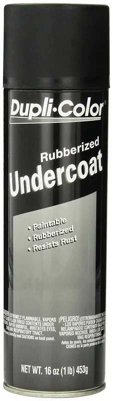 Dupli-Color Euc101A00 Paintable Rubberized Undercoat – 16 Oz., Black