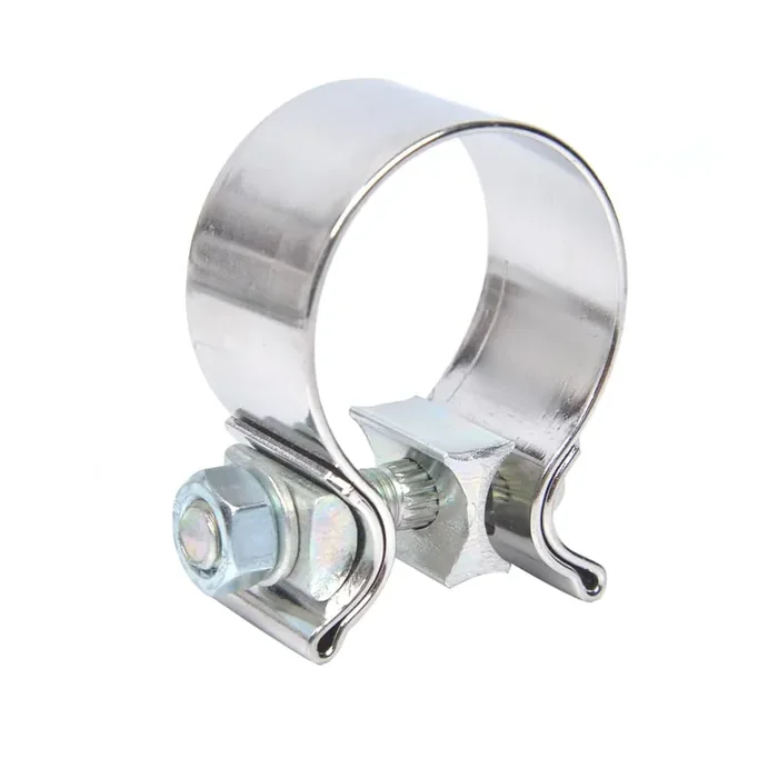 Emotor Universal 2 Inch Exhaust Narrow Clamp, Stainless Steel Short Lap Butt Clamp Fits For Od 2 Inch Pipes