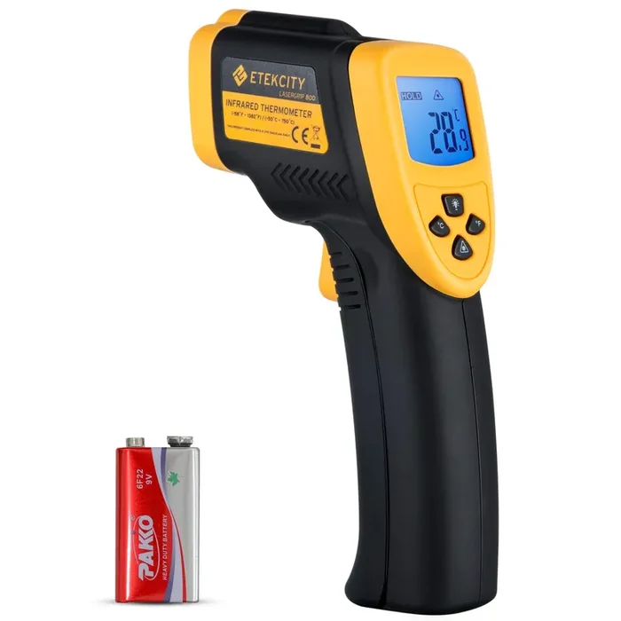 Etekcity Lasergrip 800 Temperature Gun-58? To 1382? With 16 1 Dts Ratio, High Laser Temp Ir Tool For Cooking, Grill, Pizza Oven,