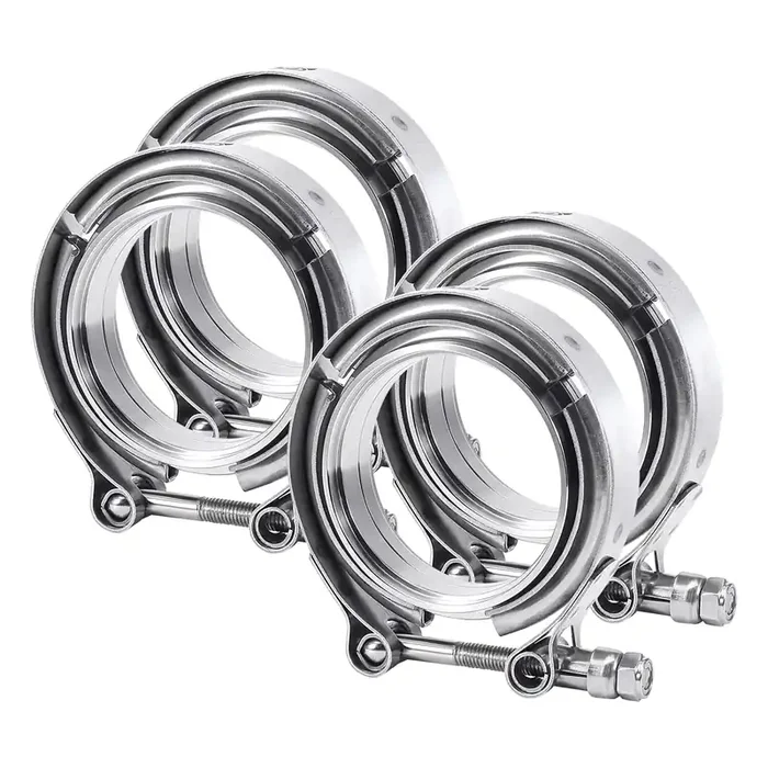 Evil Energy 2.5 Inch V Band Clamp With Flange Male Female Stainless Steel